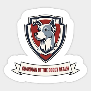 Guardian of the Doggy Realm-Parent Dog Crest Sticker